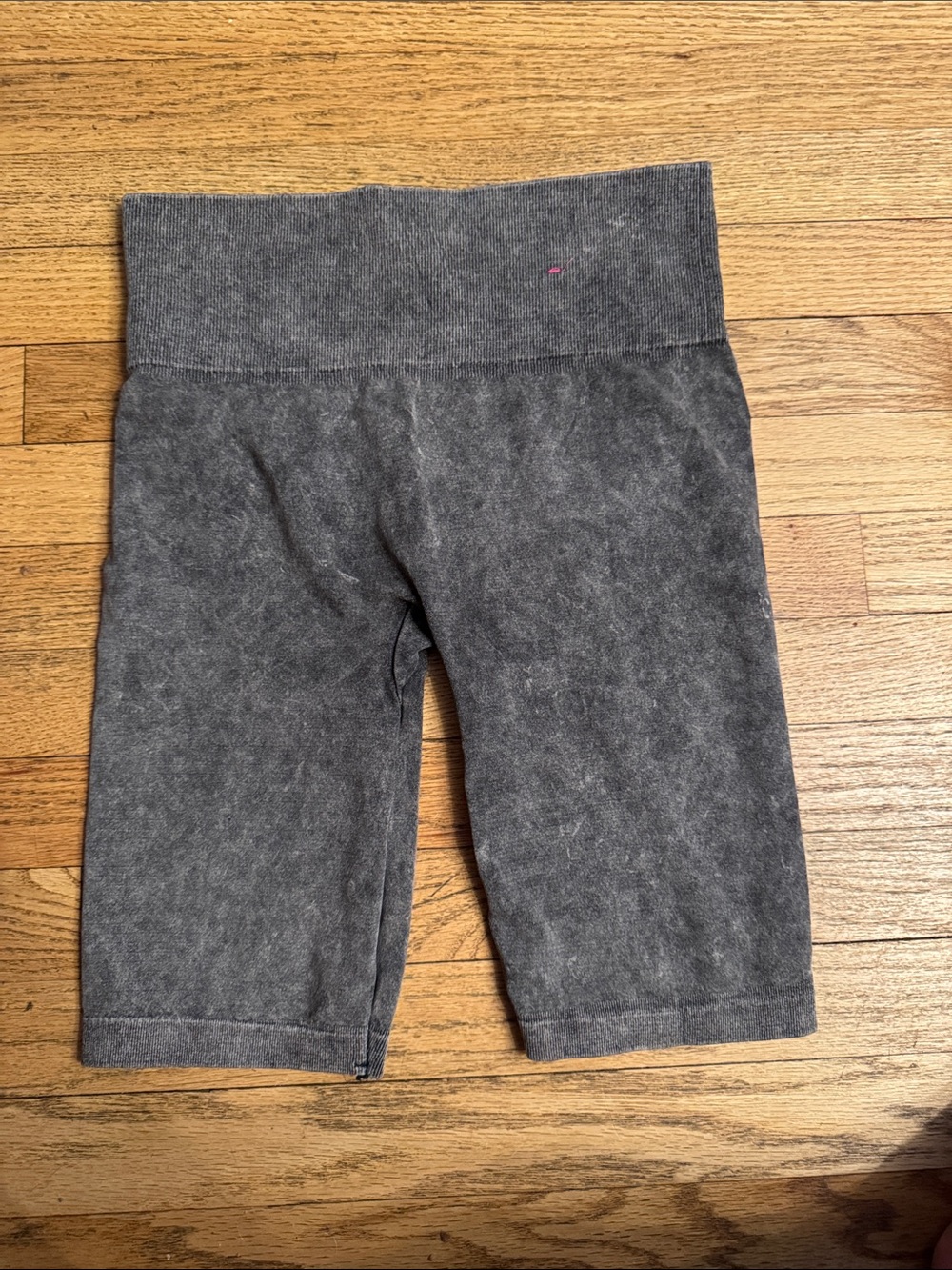 shosho Charcoal Gray High-Waist Bike Shorts